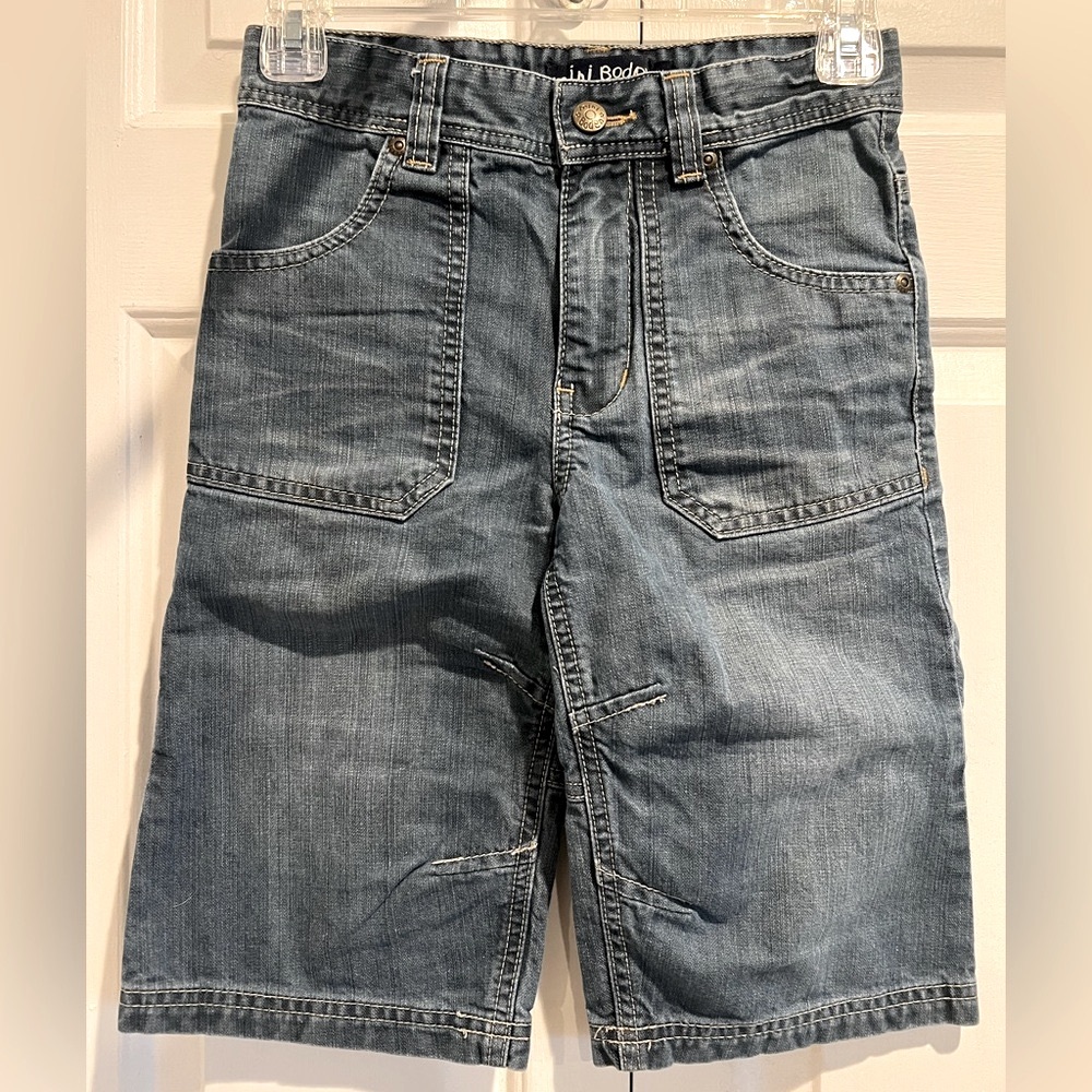 MINI BODEN💙Blue Denim, Long Shorts- Hand & Back Pockets